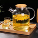 Craftsmanship glass teapot large capacity teapot thickened teapot household flower and fruit tea cold kettle living room cold kettle cold kettle 1800ml 1800ml
