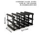 Cat pine wine rack black wine cabinet grid storage storage red wine rack creative home wooden wine rack ornaments 4X2 grid-235mm depth-pine