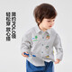 Dudujia-b pure cotton shirt spring boys' comfortable breathable jacket girls spring style tops green 90