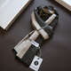 Aoyanlai scarf men's winter Korean version versatile simple couple's warm scarf men's scarf gift box birthday gift beige plaid