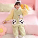 Children's one-piece pajamas autumn and winter thickened new model coral velvet cute boy sleeping bag one-piece hooded home clothes 222 Lollipop 2 K zipper style 110 10 size recommended 110-120CM
