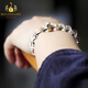 Bailuoqi Original 7A Brazilian White Crystal Bracelet Zodiac Year Bracelet Twelve Zodiac Buddha Beads Jewelry Women 8mm (Ox Tiger) Void Tibetan Bodhisattva White Crystal Beads 8mm