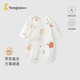 Tongtai (TONGTAI) baby jumpsuit spring and autumn pure cotton clothes newborn baby butterfly jumpsuit monk suit red 52cm