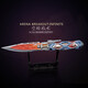 Cavity Tactical Knife Dark Zone Breakout Weapon Model Peripheral Jet Knife Skin Game Unedged Alloy Ornament Toy Cavity Tactical Knife 22cm