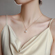 Century-old Feixiang Pearl Necklace Women's 2025 New Single Necklace Pendant Light Luxury Niche Clavicle Chain S925 10mm Single Pearl Pendant--Golden Chain