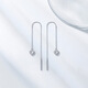 Trendy Acer Platinum Love PT950 platinum ear wire women's earrings as a birthday gift for girlfriend, priced at about 0.5g per pair