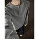 NYING Henry collar German velvet bottoming shirt for men in autumn and winter new fashion brand thickened inner large size loose warm long-sleeved T-shirt dark gray XL (120-140Jin Jin equals 0.5 kg)