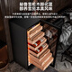 Kelong 608C cigar cabinet, constant temperature and humidity, water ion ammonia removal, smart WiFi, IoT control, air-cooled cedar wood liner shelf, alcohol feeding, water circulation compressor, refrigeration cigar cabinet, Obsidian Black 2 sober cigar cabinet + cedar wood liner shelf + purified ammonia + WiFi