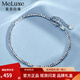 Meluxe Pt950 platinum bracelet with sparkling beads platinum bracelet for women, birthday gift for girlfriend, about 4.16g-16+3cm