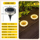 Solar outdoor lights, courtyard underground lights, plant supplementary lights, garden decorative lights, ambient lights, aisle landscape lights, solar small floor lights, stainless steel warm light models, 12 packs, free ground plug