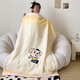 Guhe Children's Blanket Kindergarten Nap Winter Thickened Baby Double-layer Baby Cover Blanket Small Coral Velvet Cloud Blanket Premium Doll Bear-Coffee Color Appliqué 110cm*140cm Double-layer Thickened Cloud 2.8Jin Jin equals 0.5kg