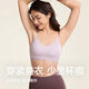 Mask cup low-intensity sports bra one-cup breathable vest yoga Pilates push-up fitness bra rock gray purple M M