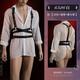 Feimu role-playing sexy pajamas for men, exclusive couples stimulation uniform, temptation thong, three-point sexy pajamas, men's uniform + black plaid underwear