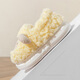 Dahui Children's Cotton Slippers Winter Girls 2025 New Heel Pack Indoor Home Furnishing Girls Baby Wool Cotton Slippers Boys Lamb Slippers - Yellow Pack Heel - (28/29 Code)