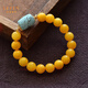 La Yun Feiyin Baltic Chicken Oil Yellow Beeswax Bracelet Women's Light Luxury Original DIY Women's Turquoise Bucket Beads Girls' Bracelet Single Circle 10mm Beeswax (With Appraisal Certificate)