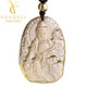 Yogurt natural citrine natal Buddha Samantabhadra pendant for men and women, natal year dragon and snake pendant amulet, ox/tiger, Void Tibetan Bodhisattva - with bead chain