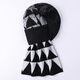 Hengyuanxiang men's scarf casual with scarf men's cloak neck accessories gift plaid color matching black and white