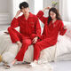 Victoria style pajamas wedding newlyweds couple set red island velvet autumn and winter men's and women's zodiac year couple's pajamas winter MZD male 2663 female 1663 M female + male L