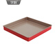 Xuechu baking pan baking mold 11-inch non-stick square cake mold nougat toffee biscuit bread baking square plate, premium red 11-inch non-stick square baking pan-WK10112