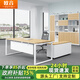 OUYIN boss desk office desk and chair combination simple modern office furniture stylish executive desk manager president desk office 1.8*0.8 (including side cabinets)