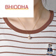 Bhiodha Chinese Valentine's Day gift pearl pendant simple gold inlaid necklace clavicle chain pendant birthday gift for girlfriend brand bag brand packaging box