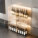 Yusenyi wine cabinet display cabinet home with glass cabinet living room wall cabinet storage cabinet second generation six-sided hard acrylic board 5 grids with lights single door