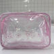 Fantasy PU splicing cosmetic bag PVC transparent waterproof toiletry bag travel portable handbag large capacity bath storage transparent large size