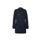 BURBERRY solid color lace-up double-breasted long-sleeved windbreaker men's dark blue S