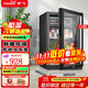 Xinfei red wine refrigerator European style constant temperature wine cabinet household fresh cabinet office tea beverage display cabinet 158L black liner with micro-freezing + lock + light 158L