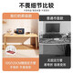 Table simple rental house desktop computer table rectangular home office desk bedroom girls learning writing desk curved model warm white 120*60CM assembly