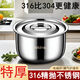 FANCYCHIC316 stainless steel lard tank kitchen household high temperature resistant oil basin with lid oil pot oil tank seasoning all-in-one seasoning tank 316 stainless steel oil basin-17cm capacity 2Jin Jin equals 0.5kg
