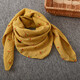 Korean version of the new 70*70 small square scarf for women, versatile breathable cotton and linen scarf, air-conditioned room neck protector, children's parent-child scarf, rabbit snow bud color 70*70 square scarf