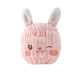 COODORA children's dry hair cap baby shower cap quick-drying super absorbent hair turban towel bag turban pink rabbit