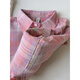MUJ forest style multi-layer cotton plaid women's skin-covering shirt, niche design same style B39#pink_ 100% high quality cotton XXS
