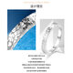 Wanfulong Platinum Ring PT950 Platinum Ring Crushed Ice Ring Couple Ring Sparkling Hand Accessories for Men and Women Platinum PT950 for Men and Women 3.82g (No. 16)