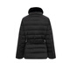 Scofield 90% goose down women's short fur collar down jacket containing mulberry silk new product black M 165