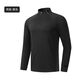 Autumn and winter half-zip quick-drying long-sleeved men's and women's running sports T-shirt tops fitness training clothes cycling clothes black men's S S men's 100-120 Jin Jin equals 0.5 kg Women's 80-90 Jin Jin equals 0.5 kg