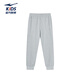 Hongxing Erke (ERKE) children's clothing, boys and girls casual pants, children's elastic knitted trousers, bright light gray 165