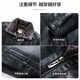 SHANSHAN Shanshan leather jacket men's winter new business casual plus velvet thickened warm and comfortable men's lapel long-sleeved jacket black L /175