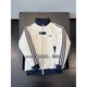 She Manlai three-stripe cotton jacket men's winter college style jacket cotton clothespins thickened baseball uniform cotton-padded jacket men navy blue XL