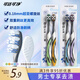 Kejie Men's special adult toothbrush special-shaped hair transplantation back tongue brush powerful stain removal more refreshing 4 random colors