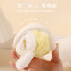 Shepherd boy off code clearance little rabbit girls cotton slippers winter cotton shoes cute baby home little girl bag heel indoor shoes Custard Rabbit 19 base mark 150/shoe inner length 14.0cm