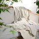 Class A cotton cashmere ins style blanket sofa blanket shawl blanket spring and summer thickened warm cover blanket flannel baby quilt A type (75% of customers' choice) 60*180cm (shawl blanket)