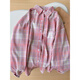 MUJ forest style multi-layer cotton plaid women's skin-covering shirt, niche design same style B39#pink_ 100% high quality cotton XXS