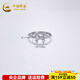 China Gold (CHINA GOLD) Platinum solid live silver yarn princess bow ring Silver yarn princess bow ring (approximately 2.65g)