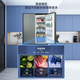 MeiLing mirror small apricot 502/410 liter air-cooled frost-free active sterilization first-level energy-saving French refrigerator 532 gray cross door BCD-532WP9CXZ