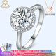 AVHE platinum PT950 diamond ring, cultivated diamonds, 18K gold snowflake square wrapped round bud, twisted arm full of diamonds, wedding gift for Chinese Valentine's Day, 30 points D color diamond + round bud thin ring arm + platinum ring. Ring number can be consulted.