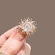 Core luxury daisy flower brooch for women high-end fashion exquisite small corsage temperament pin buckle anti-exposure button shirt accessories daisy brooch