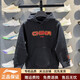 Li Ning Children's Hooded Sweatshirt 2025 Winter New Warm Loose Pullover Sweatshirt for Boys and Big Children YWDV445 Black YWDV445-1 130