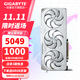 Carte graphique GIGABYTE AMD RX 9070 XT 16G Magic Eagle Xiaodiao ordinateur de bureau jeu DeepSeek intelligent IA apprentissage dessin rendu vidéo nouveau produit RX9070XT OC ICE 16G White Magic Eagle